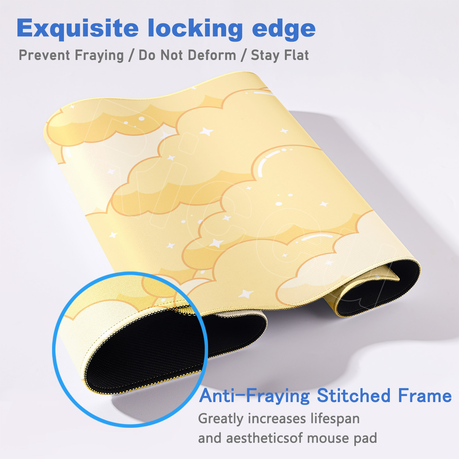 Yellow Cloud Mouse Pad Gamer M - Pc Gaming Yellow ulasan dan harga