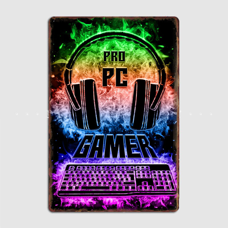 PC Gaming Sign Vintage Retro P - Pc Gaming Club ulasan dan harga