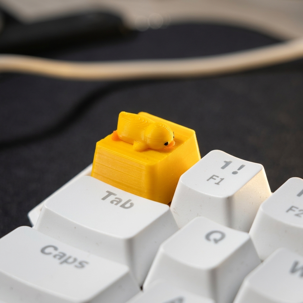 A little yellow duck lying dow - Pc Gaming Yellow ulasan dan harga