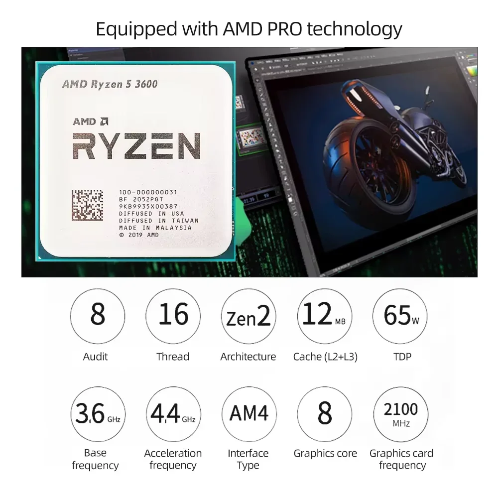 AMD Ryzen 5 3600 R5 3600 Deskt - Pc Gaming Amd Ryzen 5 ulasan dan harga