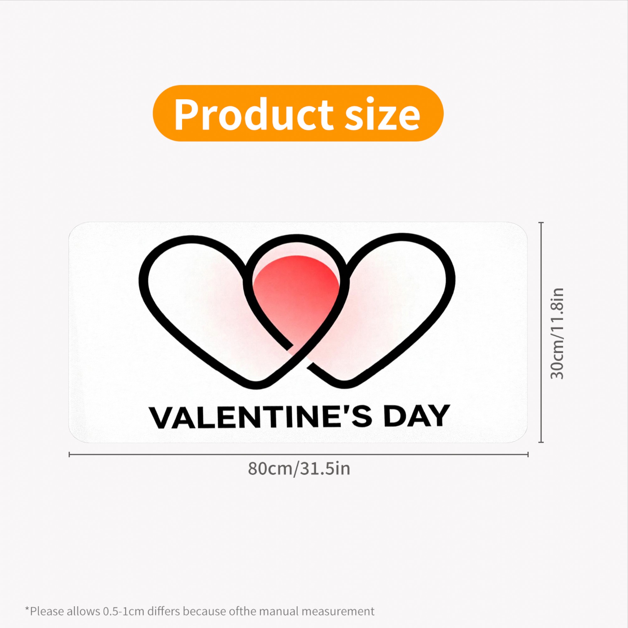 Gradient Heart Pattern Large G - Gaming Desk Mat ulasan dan harga