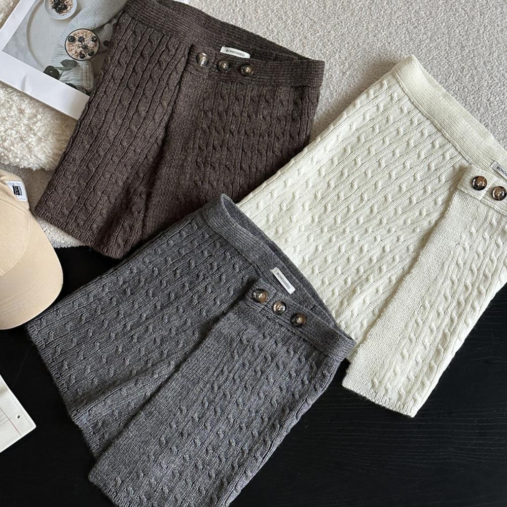 Women Cable Knit Wrap Skirt, K - Cable Management Sleeve ulasan dan harga