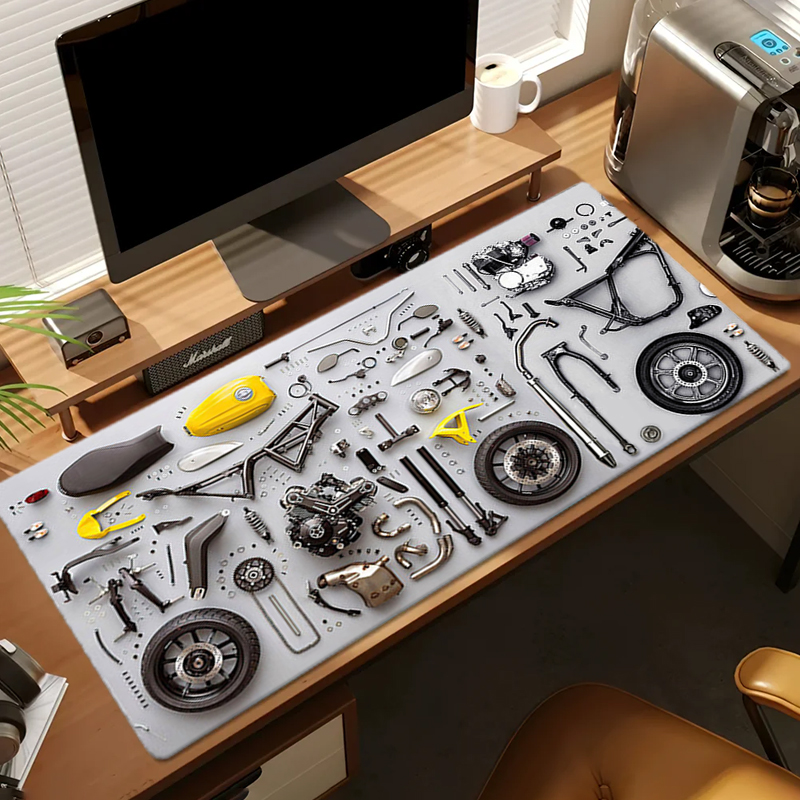 Disassembly Diagram Rubber Mou - Gaming Desk Mat ulasan dan harga