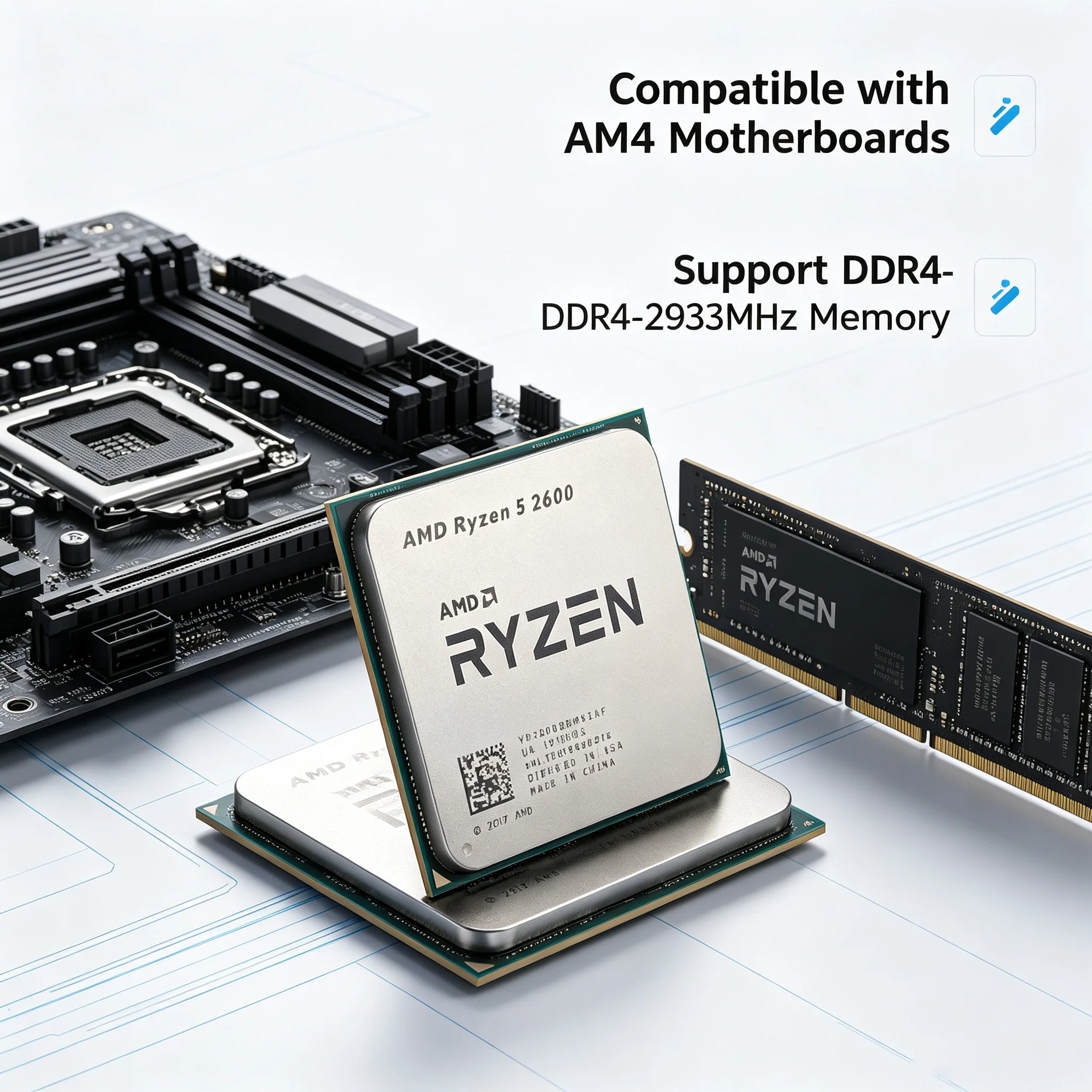 AMD Ryzen 5 2600 Processor 3.4 - Pc Gaming Amd Ryzen 5 ulasan dan harga