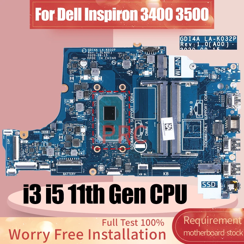 LA-K032P For Dell Vostro 3400  - Intel Cpu Core I7 ulasan dan harga