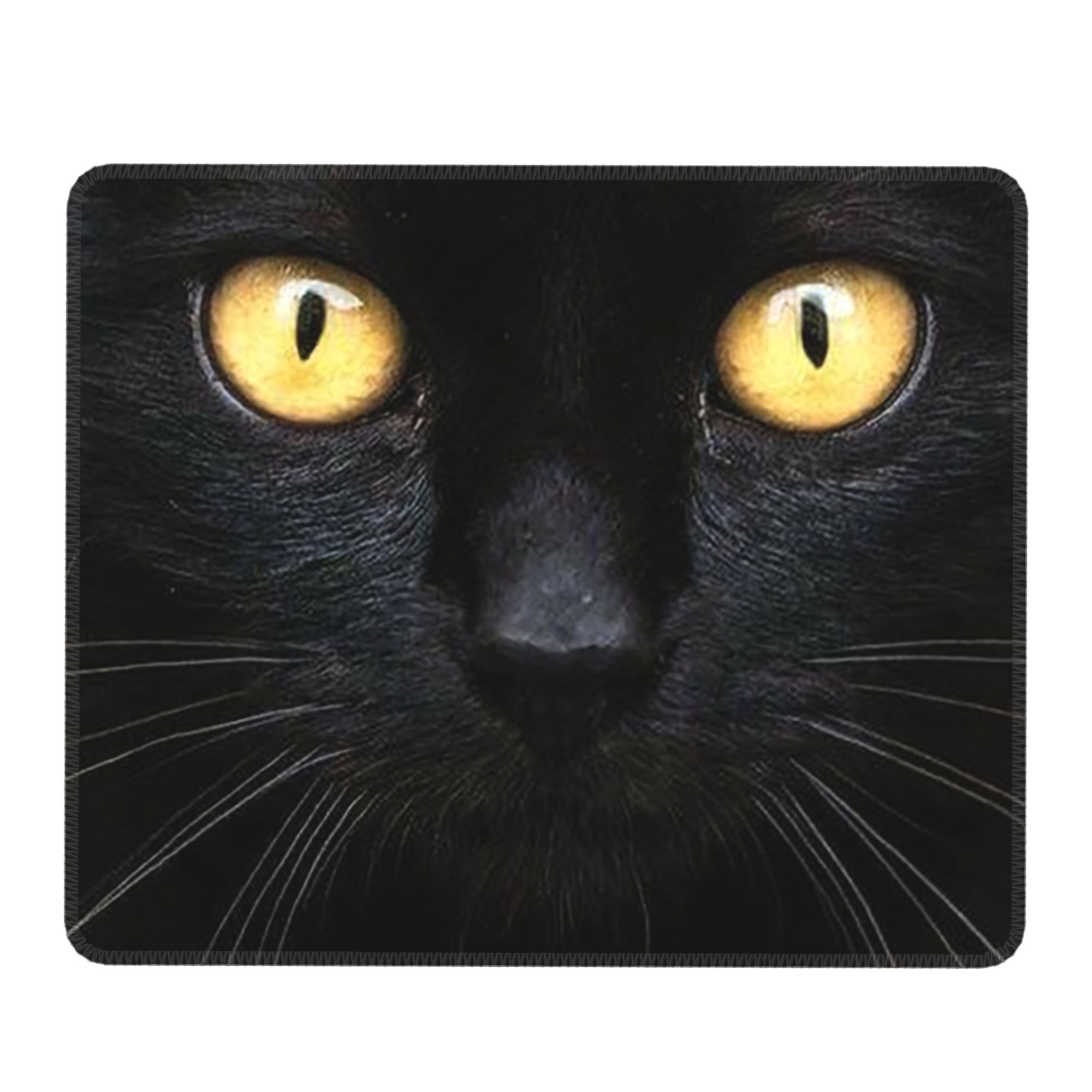 Black Cat Face And Yellow Eyes - Pc Gaming Yellow ulasan dan harga