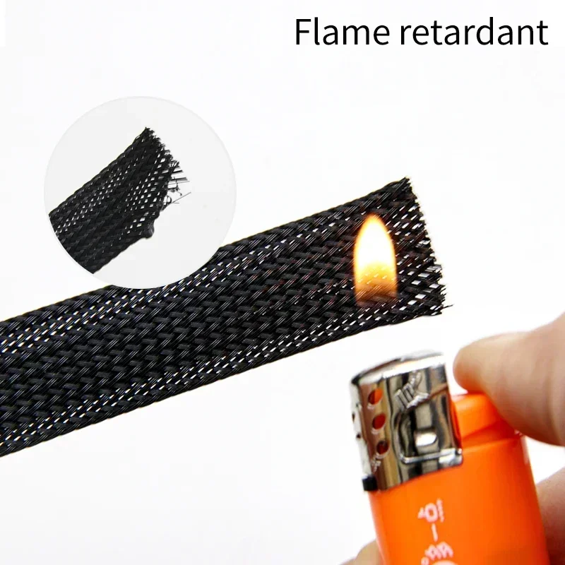 1~50m Black Gold Silver PET Br - Cable Management Sleeve ulasan dan harga