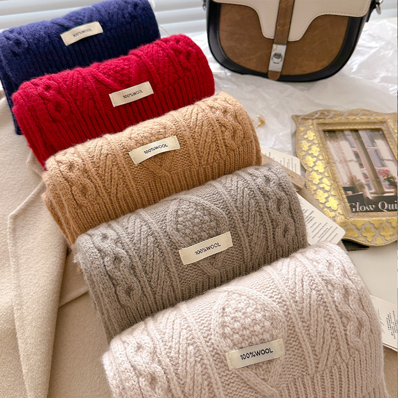 Luxury 100% Wool Scarf Women M - Cable Management Sleeve ulasan dan harga
