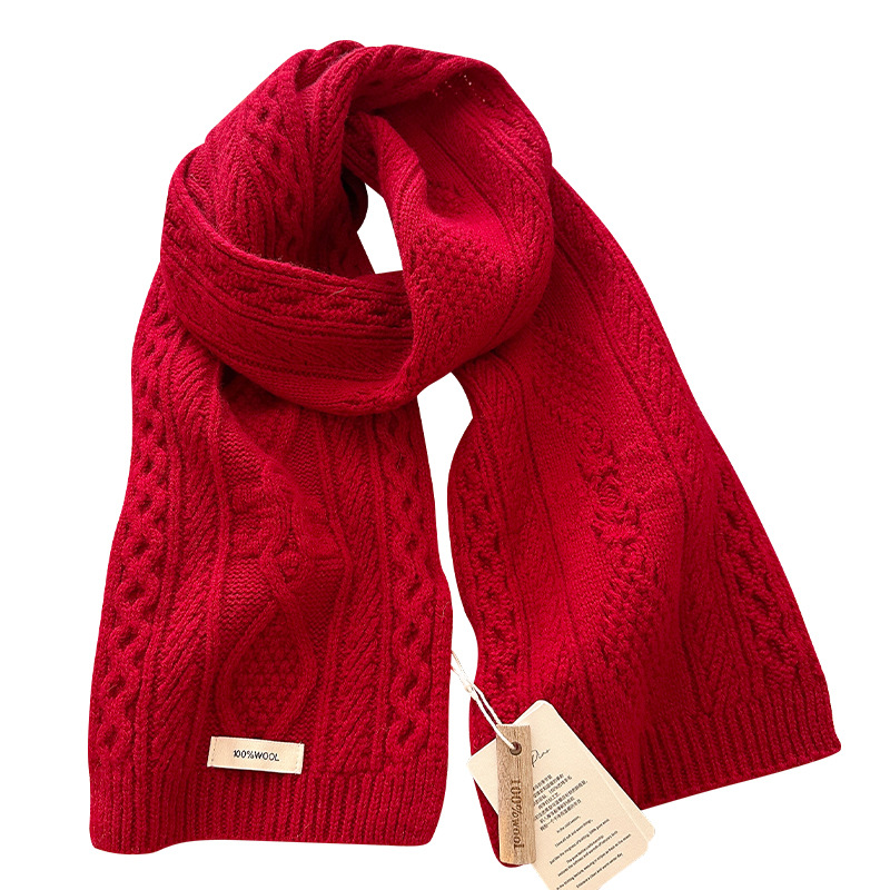 Luxury 100% Wool Scarf Women M - Cable Management Sleeve ulasan dan harga