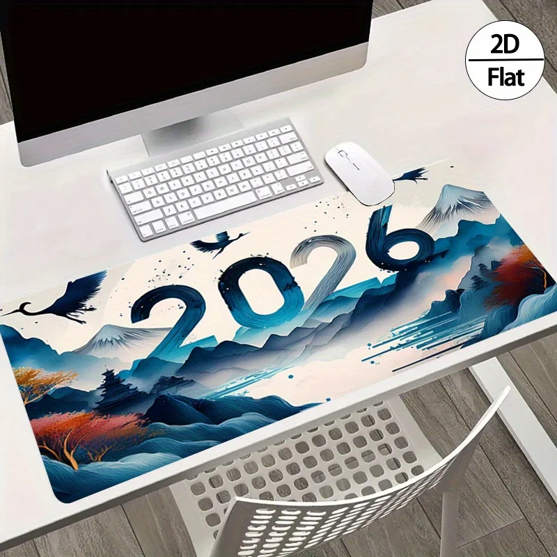 2026 New Year Ink Painting 2D  - Gaming Desk Mat ulasan dan harga