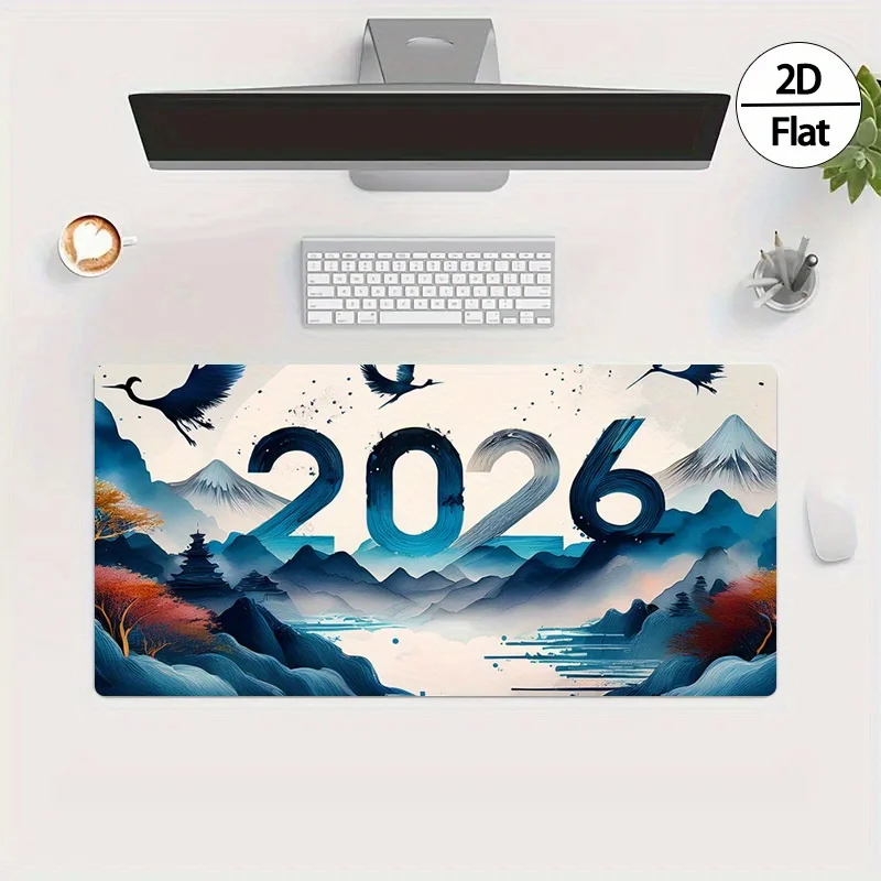 2026 New Year Ink Painting 2D  - Gaming Desk Mat ulasan dan harga