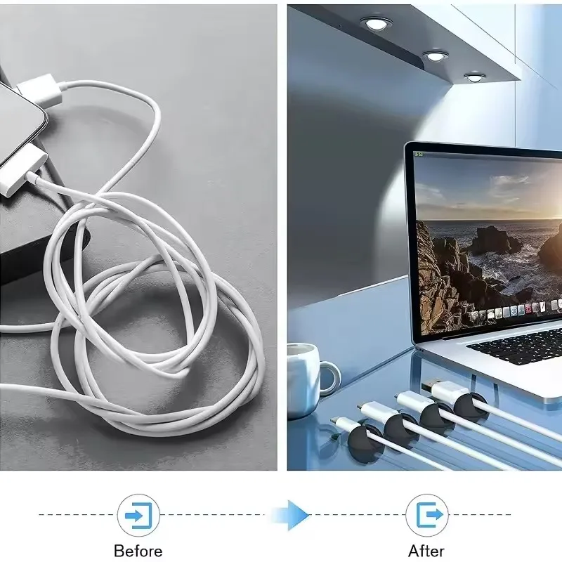 5/50Pcs Mini Cable Organizer S - Cable Management Sleeve ulasan dan harga